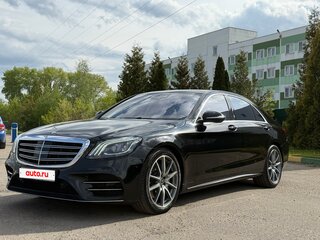 2019 Mercedes-Benz S-Класс 560 Long VI (W222, C217) Рестайлинг, чёрный, 6500000 рублей, вид 2