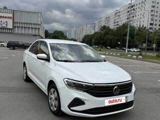 2021 Volkswagen Polo VI, белый, 1350000 рублей, вид 2