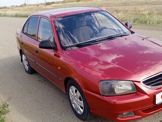 2004 Hyundai Accent ТагАЗ II, красный, 420000 рублей, вид 1