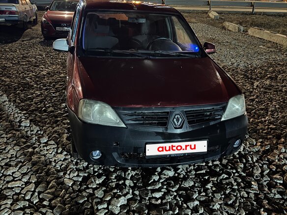 2009 Renault Logan I, красный, 115000 рублей