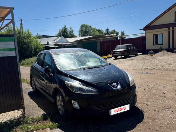 2008 Peugeot 308 I, чёрный, 355000 рублей - вид 1