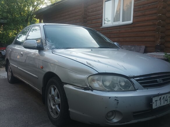 2007 Kia Spectra I Рестайлинг 2, серебристый, 200000 рублей - вид 1