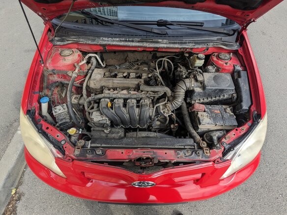 2005 Toyota Corolla IX (E120, E130) Рестайлинг, красный, 480000 рублей - вид 13
