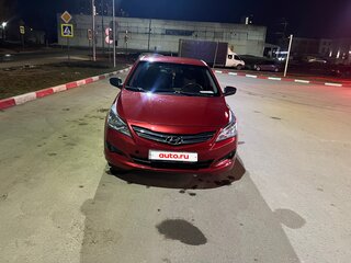 2014 Hyundai Solaris I Рестайлинг, красный, 600000 рублей, вид 2