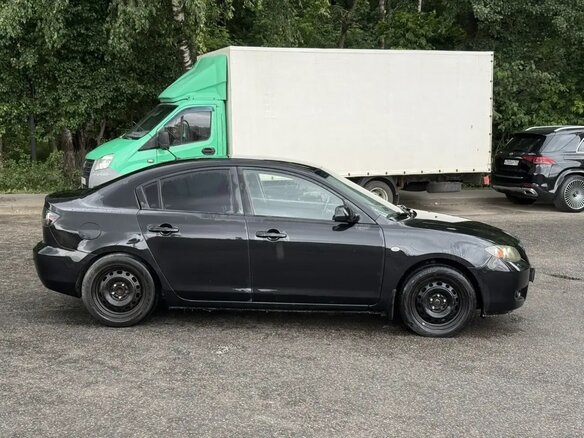 2008 Mazda 3 I (BK) Рестайлинг, чёрный - вид 3