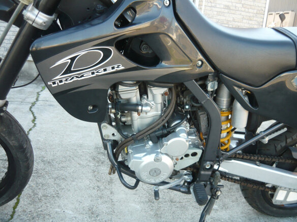 2003 Kawasaki D-tracker 250, чёрный, 250000 рублей - вид 9