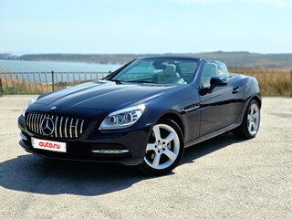 2015 Mercedes-Benz SLK-Класс 200 III (R172), синий, 3500000 рублей, вид 5