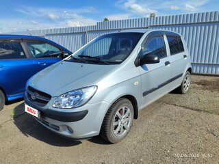 2010 Hyundai Getz I Рестайлинг, серебристый, 381600 рублей, вид 2
