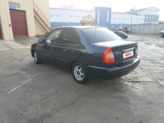 2005 Hyundai Accent ТагАЗ II, чёрный, 400000 рублей, вид 5