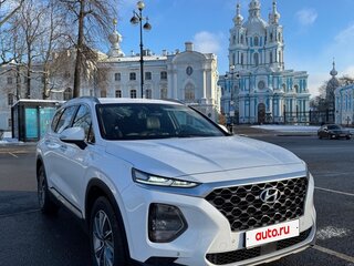 2019 Hyundai Santa Fe IV, белый, 2900000 рублей, вид 3