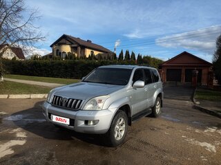 2003 Toyota Land Cruiser Prado 4-speed 120 Series, серебристый, 1350000 рублей, вид 1