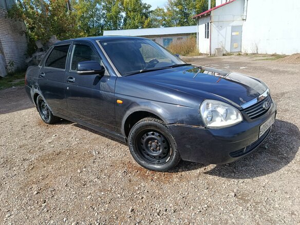 2008 Lada (ВАЗ) Priora I, чёрный, 194000 рублей - вид 2