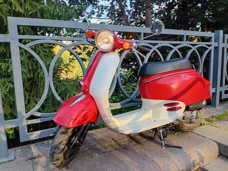1995 Honda Giorno, пурпурный, 65000 рублей, вид 1