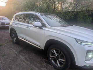 2018 Hyundai Santa Fe IV, белый, 2500000 рублей, вид 5