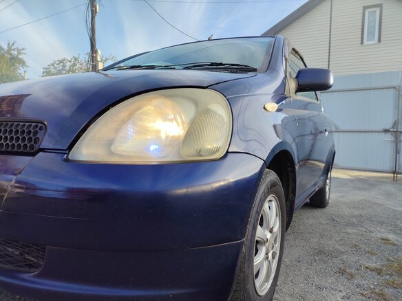 1999 Toyota Vitz I (P10), синий - вид 13