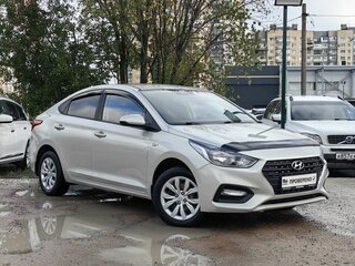 2018 Hyundai Solaris II, бежевый, 999000 рублей, вид 3