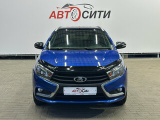 2021 Lada (ВАЗ) Vesta SW I, синий, 1135000 рублей, вид 4