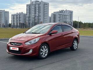 2011 Hyundai Solaris I, красный, 620000 рублей, вид 1