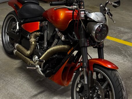 2009 Yamaha XV 1700 Warrior, оранжевый, 1124000 рублей, вид 4