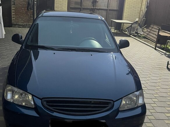 2008 Hyundai Accent ТагАЗ II, синий - вид 5