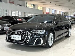 2023 Audi A8 Long 45 TFSI IV (D5) Рестайлинг, чёрный, 8237031 рублей, вид 1