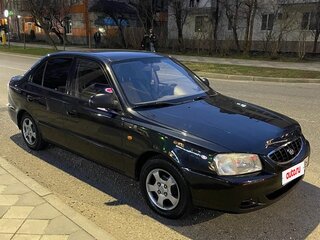 2007 Hyundai Accent ТагАЗ II, чёрный, 500000 рублей, вид 2