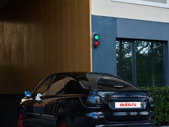 2015 Lada (ВАЗ) Granta I, чёрный, 415000 рублей - вид 8