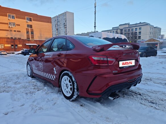 2016 Lada (ВАЗ) Vesta I, красный, 630000 рублей - вид 6