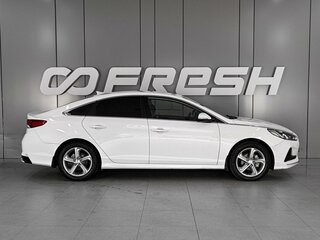 2019 Hyundai Sonata VII (LF) Рестайлинг, белый, 1649000 рублей, вид 5