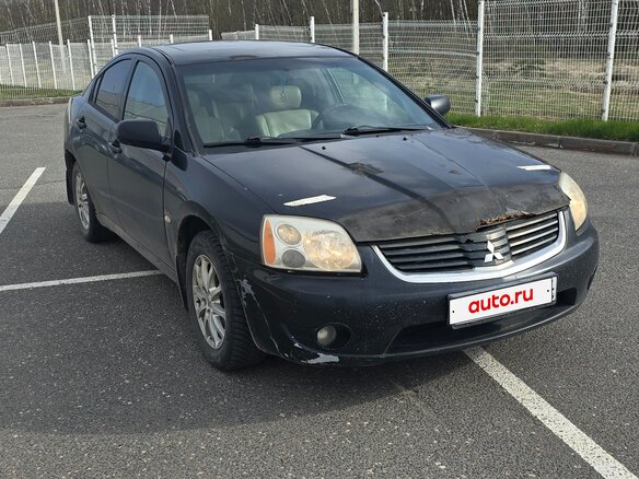 2007 Mitsubishi Galant IX Рестайлинг, чёрный, 380000 рублей - вид 2