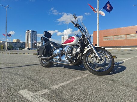 1998 Yamaha XVS400 Drag Star, белый, 360000 рублей, вид 1