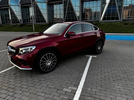 2017 Mercedes-Benz GLC Coupe 250 d I (C253), пурпурный, 3900000 рублей, вид 5