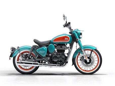 2026 Royal Enfield Classic 350, голубой, 546000 рублей, вид 3
