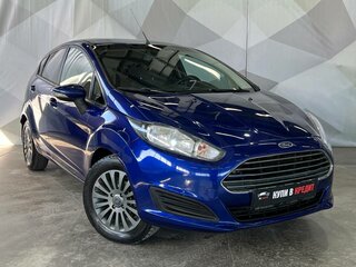 2016 Ford Fiesta Mk6 Рестайлинг, синий, 740000 рублей, вид 3