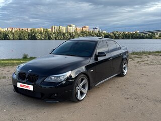 2008 BMW 5 серии 525i V (E60/E61) Рестайлинг, чёрный, 1850000 рублей, вид 1