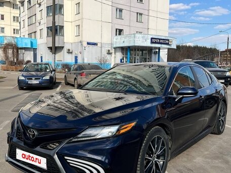 2020 Toyota Camry US Market VIII (XV70) Рестайлинг, синий, 2600000 рублей, вид 1