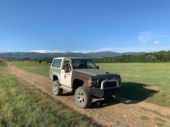 1992 Nissan Patrol IV (Y60), синий, 380000 рублей - вид 4