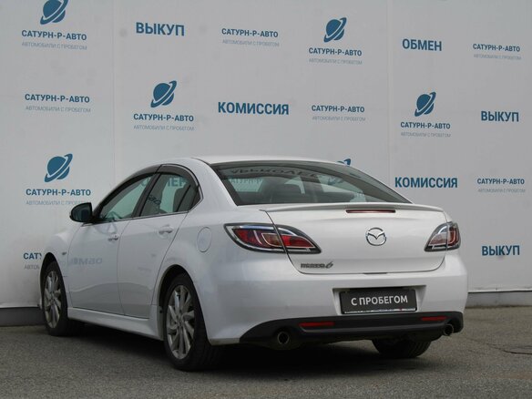 2010 Mazda 6 II (GH) Рестайлинг, белый, 790000 рублей - вид 6