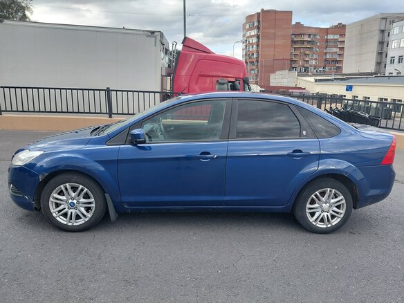 2008 Ford Focus II Рестайлинг, синий, 450000 рублей - вид 4