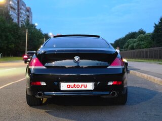 2006 BMW 6 серии 650i II (E63/E64), чёрный, 1100000 рублей, вид 4