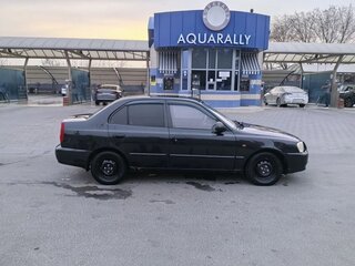 2008 Hyundai Accent ТагАЗ II, чёрный, 455000 рублей, вид 4