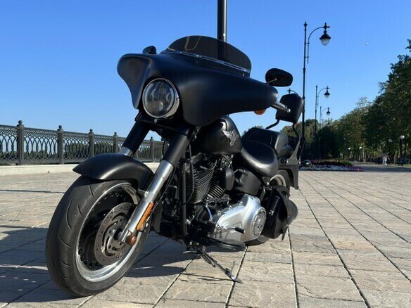 2014 Harley-Davidson Fat Boy, чёрный, 1350000 рублей - вид 7