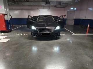 2018 Mercedes-Benz S-Класс 560 Long VI (W222, C217) Рестайлинг, чёрный, 5300000 рублей, вид 3