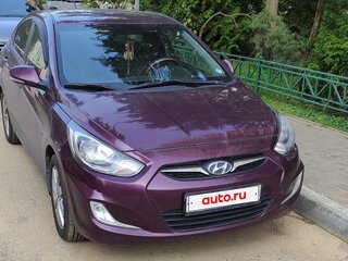2011 Hyundai Solaris I, фиолетовый, 800000 рублей, вид 1