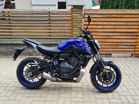 2021 Yamaha MT-07 (FZ-07), синий, 890000 рублей, вид 1