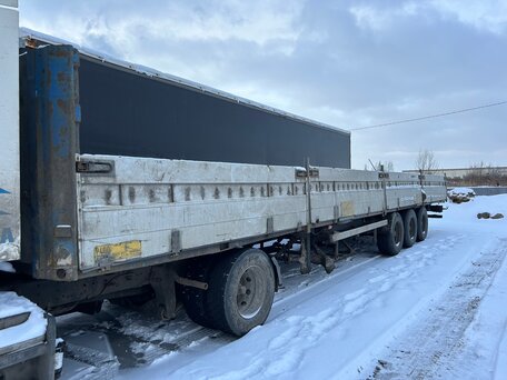 1996 Narko Полуприцеп бортовой, синий, 60000 рублей, вид 1