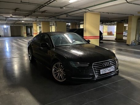 2015 Audi A7 I (4G) Рестайлинг, чёрный, 3670000 рублей, вид 1