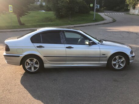 2001 BMW 3 серии 318i IV (E46), серебристый, 440000 рублей, вид 2