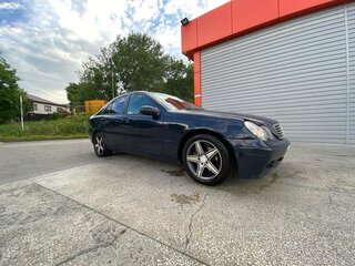 2000 Mercedes-Benz C-Класс 180 II (W203), синий, 500000 рублей, вид 2