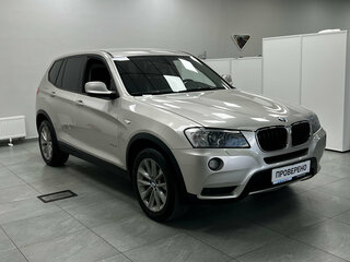 2013 BMW X3 20i xDrive II (F25), серебристый, 1870000 рублей, вид 2
